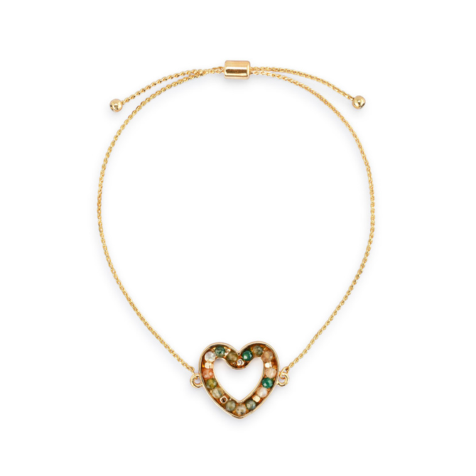 Demdaco/misc Product Bracelet - Green Loving Heart