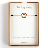 Demdaco/misc Product Bracelet - Green Loving Heart