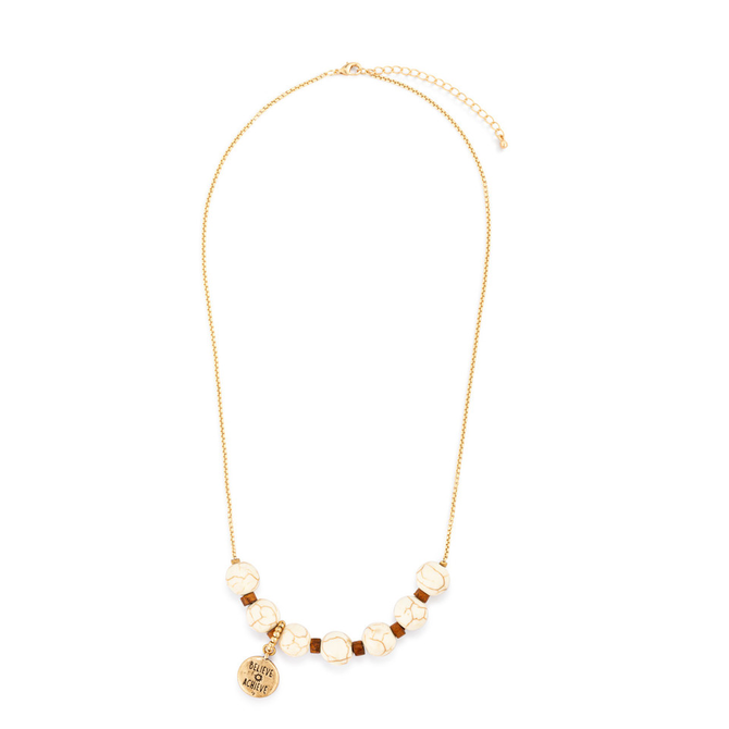 Demdaco/misc Product Necklace - 7 Days Ivory/Gold