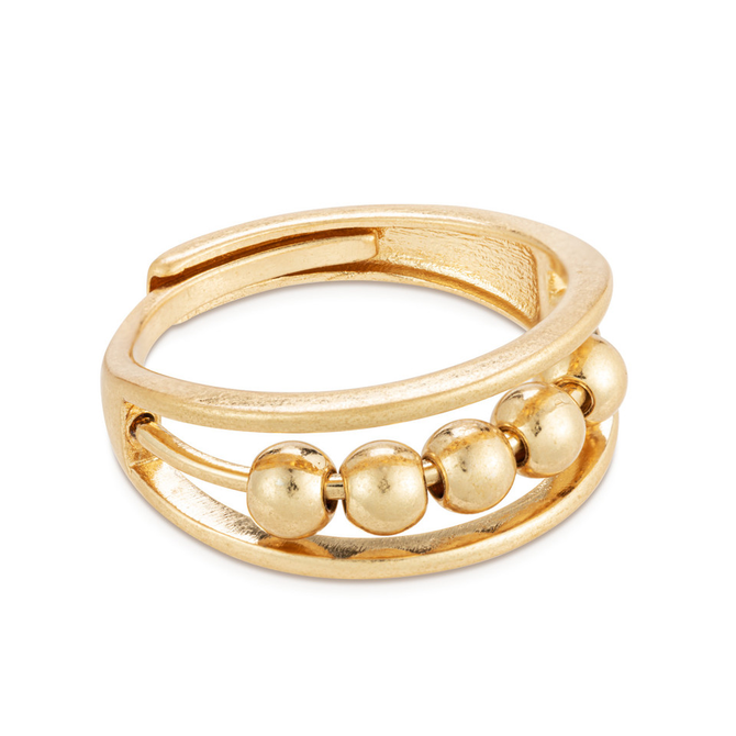 Demdaco/misc Product Ring - Be Calm Gold