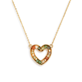 Demdaco/misc Product Necklace - Green Loving Heart