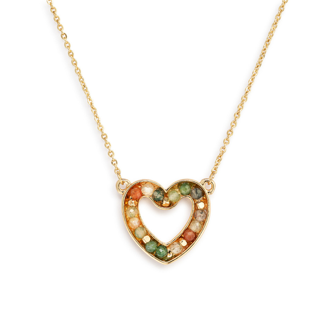 Demdaco/misc Product Necklace - Green Loving Heart
