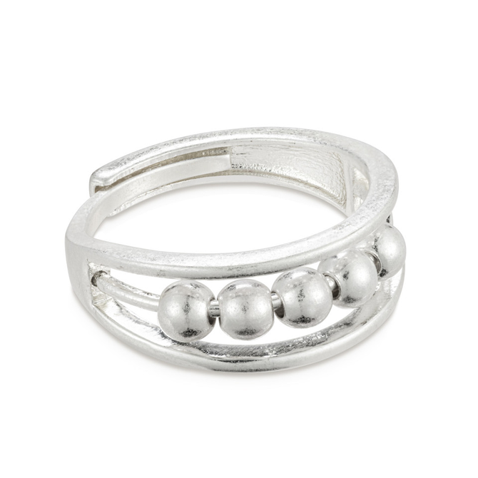 Demdaco/misc Product Ring - Be Calm Silver