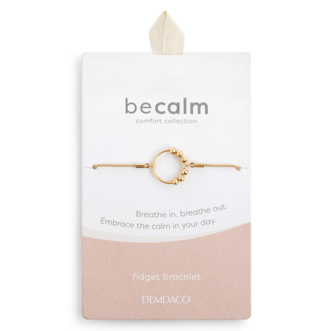 Demdaco/misc Product Bracelet - Be Calm Gold
