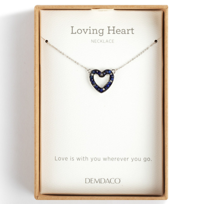 Demdaco/misc Product Necklace - Indigo Loving Heart