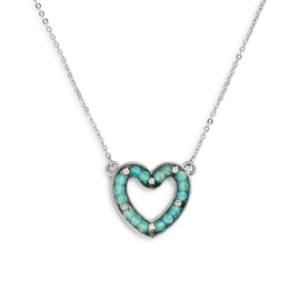 Demdaco/misc Product Necklace - Aqua Loving Heart