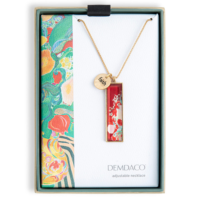 Demdaco/misc Product Necklace - Floral Stripes