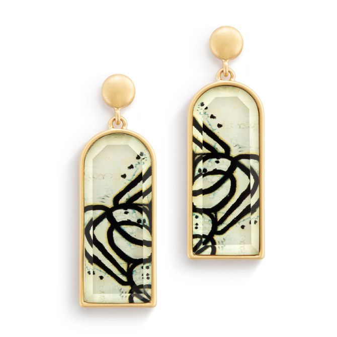 Demdaco/misc Product Earring - Black & White