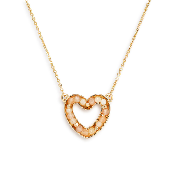 Demdaco/misc Product Necklace - Cream Loving Heart