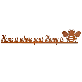 Elizabeth Keith Designs Metal Art Sign - Home is where your Honey is