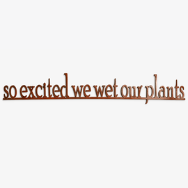 Elizabeth Keith Designs Metal Art Sign - So Excited