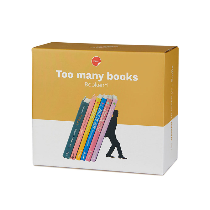 BALVI Bookend - Too Many Books