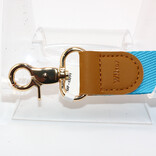 Happy Camper Fabric Strap Keychain
