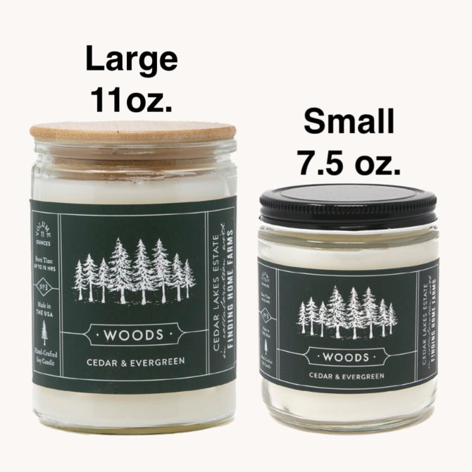 FINDING HOME FARMS Candle - Woods 7.5oz
