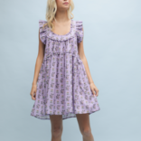 WISHLIST Mini Dress - Floral Ruffle