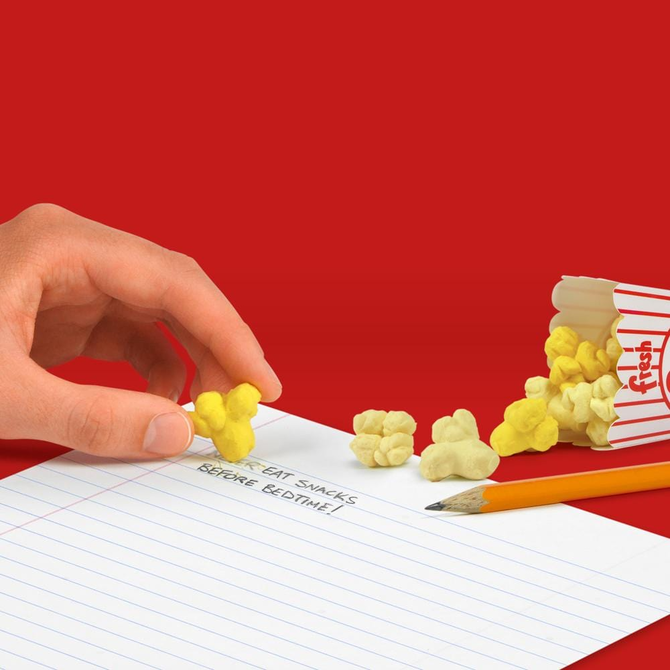 FRED AND FRIENDS Erasers - Fresh Popcorn