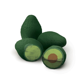 FRED AND FRIENDS Erasers - Avocado Set