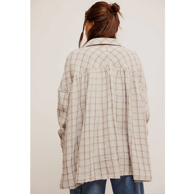 FREE PEOPLE Shirt - Cardiff Plaid