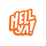 GIBBS SMITH PUBLISHER Sticker - Hell Ya!