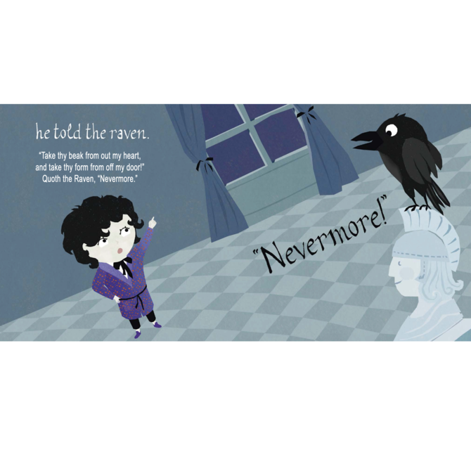 GIBBS SMITH PUBLISHER Little Poet Edgar Allen Poe - Nevermore