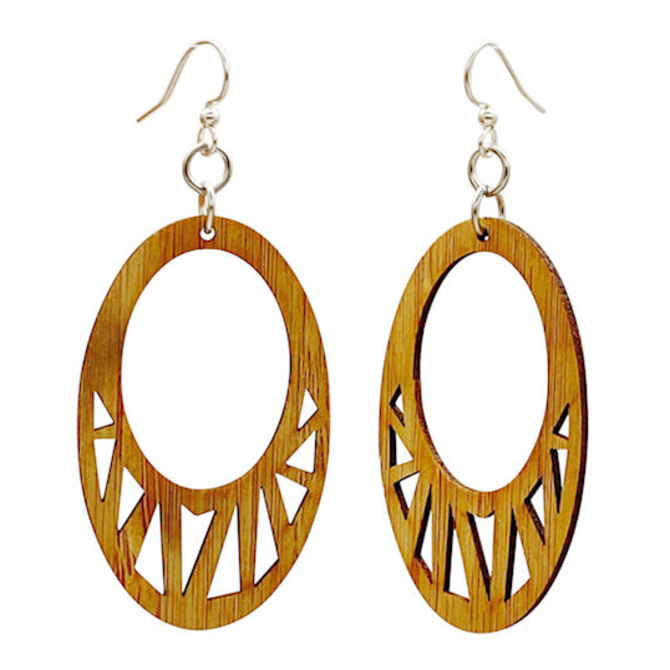 Earring - Fragmented Oval