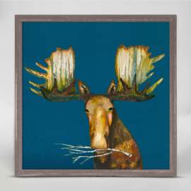 Greenbox Art Mini Framed Art - Moose with Branch