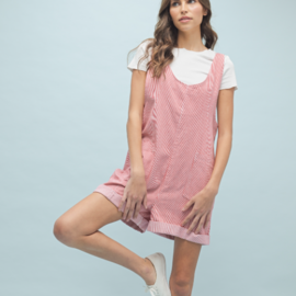 WISHLIST Romper - Red & White Striped