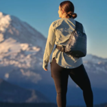 HI LOVE Cross Body Puffer Backpack