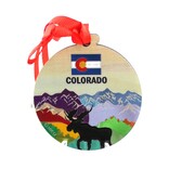 Monterey Ornament - Moose/Mountain Foil CO