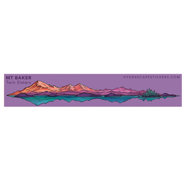 Hydrascapes Mini Sticker - Mt Baker/Twin Sisters