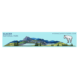 Hydrascapes Mini Sticker - Glacier National Park