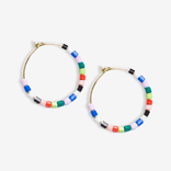 Beaded Hoop Earrings - Rio