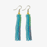 Earring - Turquoise Fringe