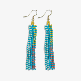 Earring - Turquoise Fringe