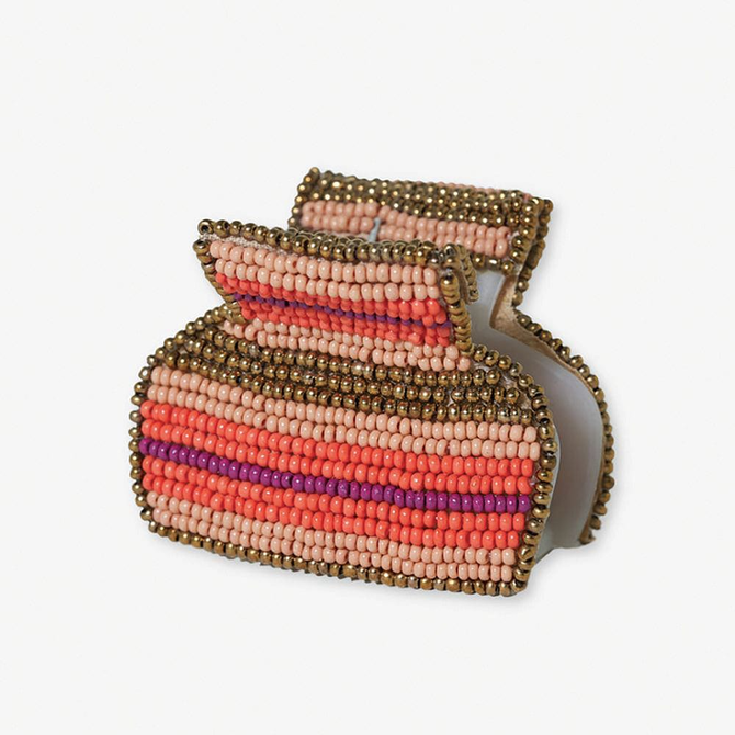 Hair Clip - Gia Stripe/Jairpur