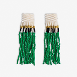 Earring - Kelly Green Fringe