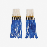 Earring - Royal Blue Fringe