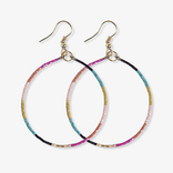 Earring - Muted Rainbow Hoop