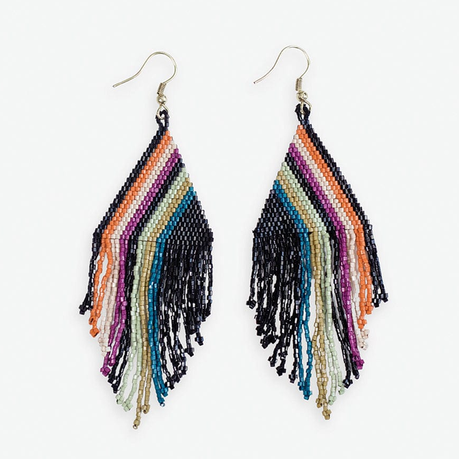 Earring - Hayley Beaded Fringe