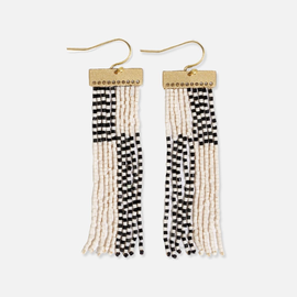 Earring - Black & White Hanger