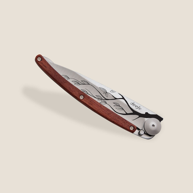 DEEJO Knife - Coral Wood/Tree