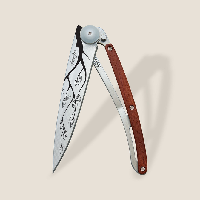 DEEJO Knife - Coral Wood/Tree