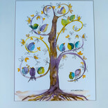 Marilyn Robertson Print - Happy Hour Bird Tree