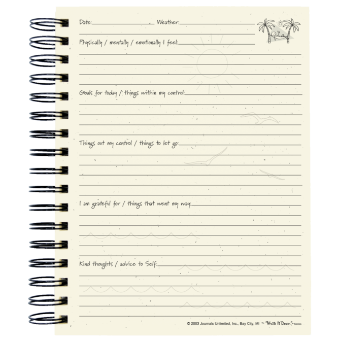 JOURNALS UNLIMITED INC Journal - Self Care