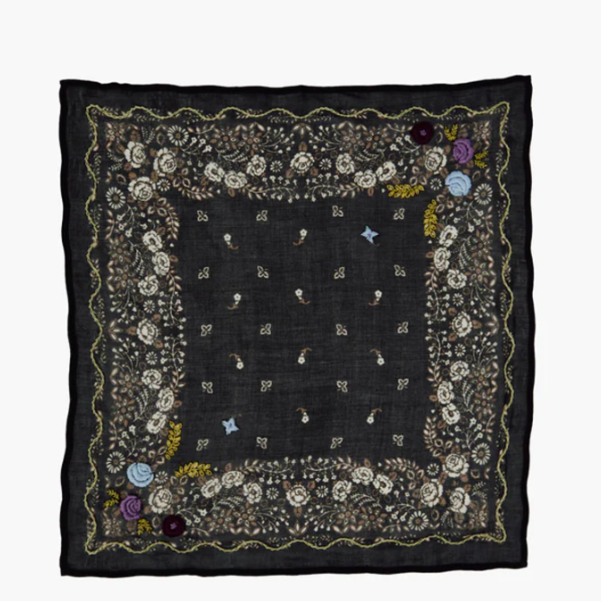 Chan Luu Scarf/Bandana - Embroidered Floral