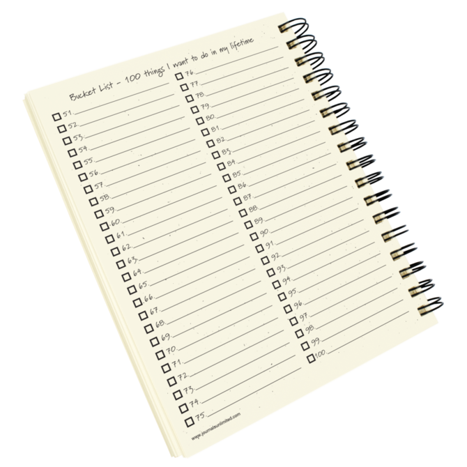 JOURNALS UNLIMITED INC Journal - Bucket List