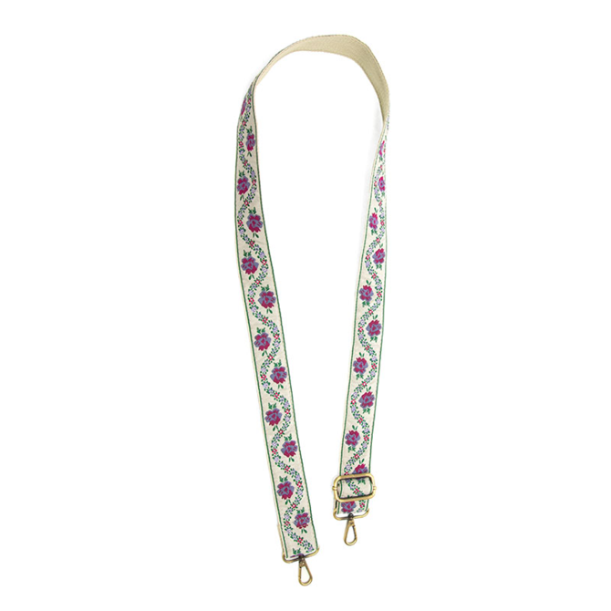 Guitar Strap - Lilac Flowing