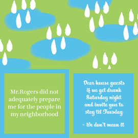 DRINKS ON ME Napkins - Mr Rogers