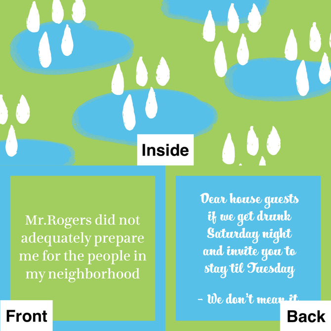 DRINKS ON ME Napkins - Mr Rogers