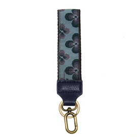 Wristlet/Keychain - Blue Daisy